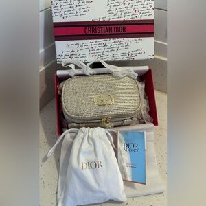 Dior Limited Edition Gold Makeup Case NIB